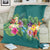 Hawaiian Tropical Strelitzia Plumeria Orchids Hibiscus Polynesian Premium Blankets - AH - Polynesian Pride