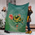 Hawaiian Turtle And Hibiscus Polynesian Premium Blankets - AH - Polynesian Pride