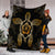 Hawaiian Turtle And Hibiscus Polynesian Premium Blankets Gold - AH - Polynesian Pride