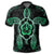 Hawaiian Turtle and Hibiscus Polynesian Polo Shirt Green - Polynesian Pride