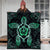 Hawaiian Turtle And Hibiscus Polynesian Premium Quilts Green - AH - Polynesian Pride