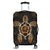 Hawaiian Turtle And Hibiscus Polynesian Luggage Covers Orange - AH Black - Polynesian Pride