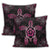 Hawaiian Turtle And Hibiscus Polynesian Pillow Covers Pink - AH - Polynesian Pride