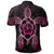 Hawaiian Turtle and Hibiscus Polynesian Polo Shirt Pink - Polynesian Pride