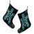 Hawaiian Turtle And Hibiscus Polynesian Christmas Stocking Turquoise - AH - Polynesian Pride