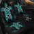 Hawaiian Turtle And Hibiscus Polynesian Car Seat Covers Turquoise - AH - Polynesian Pride