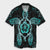 Hawaiian Turtle And Hibiscus Polynesian Hawaiian Shirt Turquoise - AH Unisex Black - Polynesian Pride