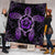 Hawaiian Turtle And Hibiscus Polynesian Premium Quilts Violet - AH - Polynesian Pride