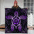 Hawaiian Turtle And Hibiscus Polynesian Premium Quilts Violet - AH - Polynesian Pride