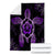 Hawaiian Turtle And Hibiscus Polynesian Premium Blankets Violet - AH - Polynesian Pride