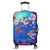 Hawaiian Turtle And Plumeria Pattern Polynesian Luggage Covers - AH Black - Polynesian Pride