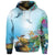 Custom Hawaiian Turtle Dolphin In The Ocean Polynesian Hoodie - Polynesian Pride