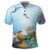 Hawaiian Turtle Dolphin In The Ocean Polynesian Polo Shirt - Polynesian Pride