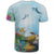 Hawaiian Turtle Dolphin In The Ocean Polynesian T Shirt AH - Polynesian Pride