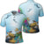 Hawaiian Turtle Dolphin In The Ocean Polynesian Polo Shirt Unisex Black - Polynesian Pride