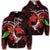 Hawaiian Turtle Hibiscus and Plumeria Flower Polynesian Zip Hoodie Unisex Art - Polynesian Pride