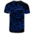 Hawaiian Turtle Hibiscus Plumeria Kanaka Polynesian T Shirt Blue Soft Style AH - Polynesian Pride