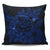 Hawaiian Turtle Hibiscus Plumeria Kanaka Polynesian Pillow Covers Blue - Soft Style - AH Pillow Covers Black - Polynesian Pride