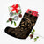 Hawaiian Turtle Hibiscus Plumeria Kanaka Polynesian Christmas Stocking Gold - Soft Style - AH - Polynesian Pride