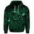 Custom Hawaiian Turtle Hibiscus Plumeria Kanaka Polynesian Hoodie Green Soft Style - Polynesian Pride