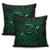 Hawaiian Turtle Hibiscus Plumeria Kanaka Polynesian Pillow Covers Green - Soft Style - AH - Polynesian Pride