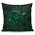 Hawaiian Turtle Hibiscus Plumeria Kanaka Polynesian Pillow Covers Green - Soft Style - AH Pillow Covers Black - Polynesian Pride