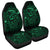 Hawaiian Turtle Hibiscus Plumeria Kanaka Polynesian Car Seat Covers Green - Soft Style - AH Universal Fit Black - Polynesian Pride