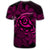 Hawaiian Turtle Hibiscus Plumeria Kanaka Polynesian T Shirt Pink Soft Style AH - Polynesian Pride