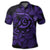 Hawaiian Turtle Hibiscus Plumeria Kanaka Polynesian Polo Shirt Purple Soft Style - Polynesian Pride