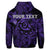 Custom Hawaiian Turtle Hibiscus Plumeria Kanaka Polynesian Hoodie Purple Soft Style - Polynesian Pride