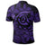 Hawaiian Turtle Hibiscus Plumeria Kanaka Polynesian Polo Shirt Purple Soft Style - Polynesian Pride