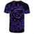 Hawaiian Turtle Hibiscus Plumeria Kanaka Polynesian T Shirt Purple Soft Style AH - Polynesian Pride