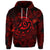 Custom Hawaiian Turtle Hibiscus Plumeria Kanaka Polynesian Hoodie Red Soft Style - Polynesian Pride