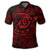 Hawaiian Turtle Hibiscus Plumeria Kanaka Polynesian Polo Shirt Red Soft Style - Polynesian Pride