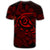 Hawaiian Turtle Hibiscus Plumeria Kanaka Polynesian T Shirt Red Soft Style AH - Polynesian Pride