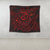 Hawaiian Turtle Hibiscus Plumeria Kanaka Polynesian Tapestry Red - Soft Style - AH - Polynesian Pride