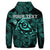 Custom Hawaiian Turtle Hibiscus Plumeria Kanaka Polynesian Hoodie Turquoise Soft Style - Polynesian Pride