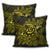 Hawaiian Turtle Hibiscus Plumeria Kanaka Polynesian Pillow Covers Yellow - Soft Style - AH - Polynesian Pride