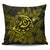 Hawaiian Turtle Hibiscus Plumeria Kanaka Polynesian Pillow Covers Yellow - Soft Style - AH Pillow Covers Black - Polynesian Pride