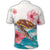 Hawaiian Turtle Hibiscus Waves Polynesian Polo Shirt - Polynesian Pride