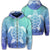 Hawaiian Turtle In The Sea Polynesian Zip Hoodie Unisex Art - Polynesian Pride