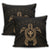 Hawaiian Turtle Kanaka Polynesian Pillow Covers - Gold - AH - Polynesian Pride