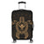 Hawaiian Turtle Kanaka Polynesian Luggage Covers - Gold - AH Black - Polynesian Pride