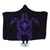 Hawaiian Turtle Kanaka Polynesian Hooded Blanket - Purple - AH Hooded Blanket White - Polynesian Pride