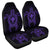 Hawaiian Turtle Kanaka Polynesian Car Seat Covers - Purple - AH Universal Fit Black - Polynesian Pride