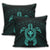 Hawaiian Turtle Kanaka Polynesian Pillow Covers - Turquoise - AH - Polynesian Pride