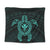 Hawaiian Turtle Kanaka Polynesian Tapestry - Turquoise - AH Wall Tapestry Black - Polynesian Pride