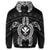 Hawaiian Turtle Kanaka Polynesian Zip Hoodie White - Polynesian Pride