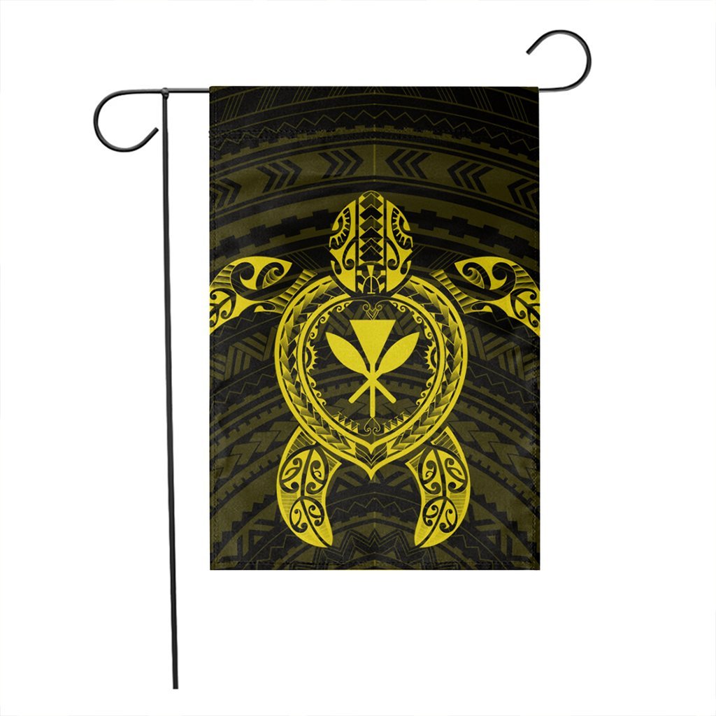 Hawaiian Turtle Kanaka Polynesian Flag - Yellow - AH - Polynesian Pride