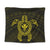 Hawaiian Turtle Kanaka Polynesian Tapestry - Yellow - AH Wall Tapestry Black - Polynesian Pride